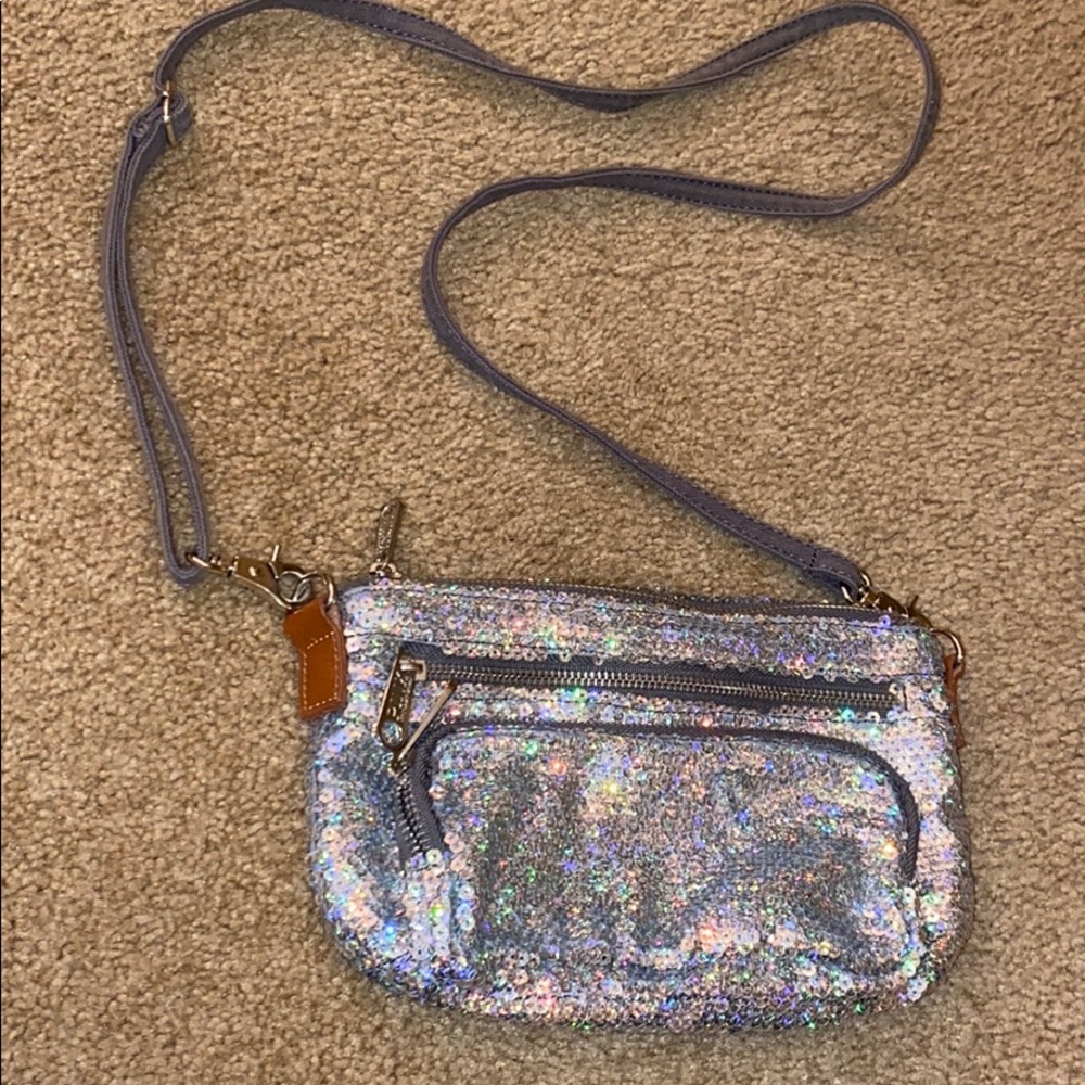 COPY - Silver Sparkly VS PINK Crossbody